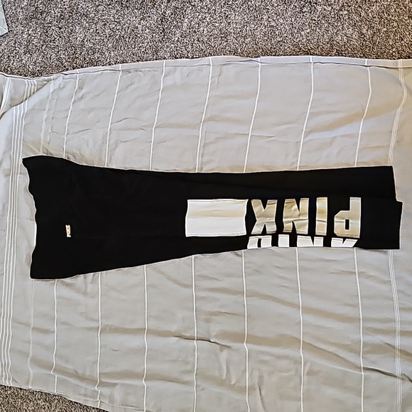 STUNNING VS PINK BONDED HIGH WAISTED LEGGINGS WITH MESH - Picture 9 of 11